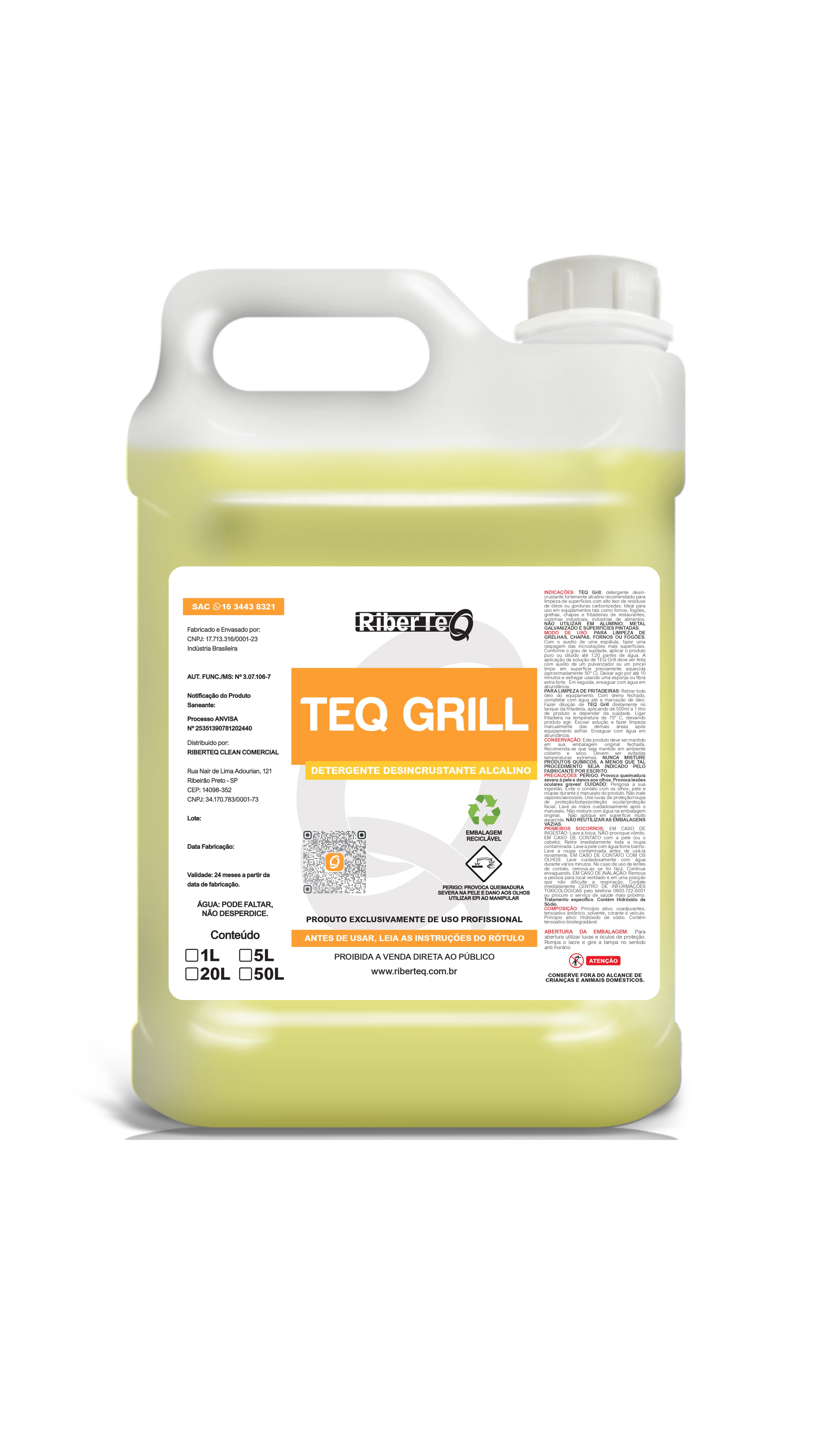 TEQ GRILL Desincrustante Alcalino